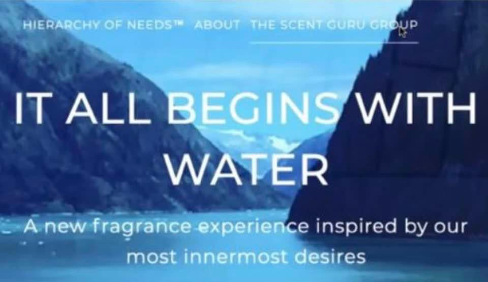 Scent Therapy-Hierarchy of Needs™ WATER To Be Launched